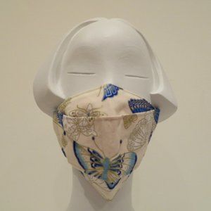 Women Cotton Face Mask Filter Triple Layer Reusable Washable Adjustable No Wire